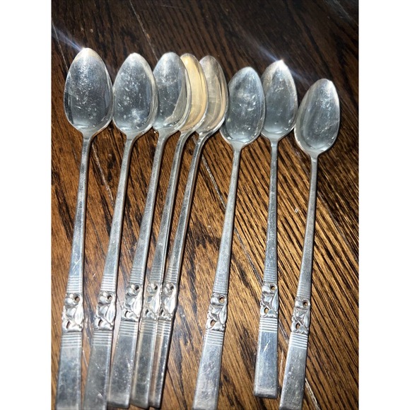 Vtg 1946 Oneida Community Morning Star Silver Plate Flatware Set 50 Pieces - Picture 15 of 16